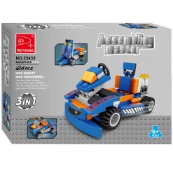 Bouwset 3in1 Voertuigen - 124 dlg.