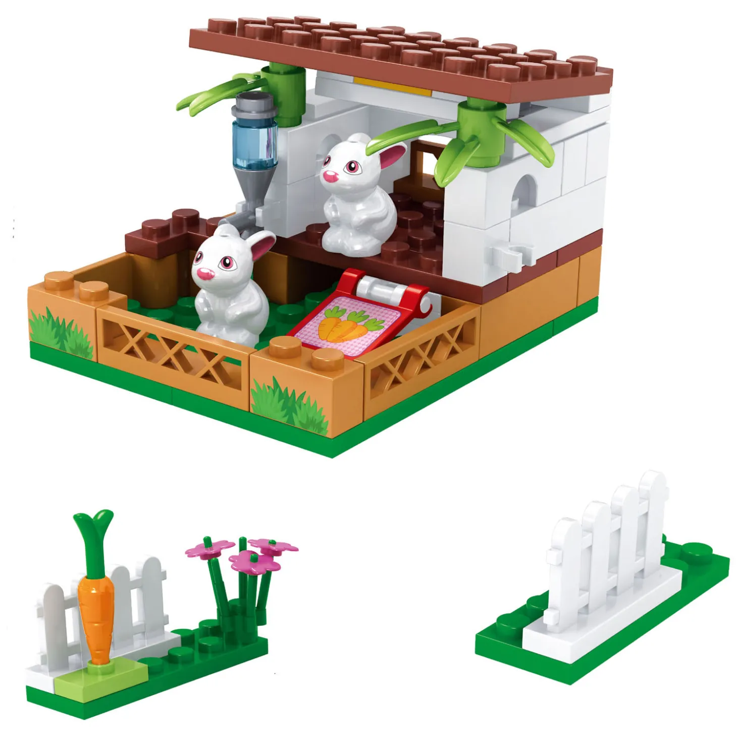 Bouwset Konijnen Verzorgplaats - 73dlg.