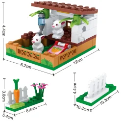 Bouwset Konijnen Verzorgplaats - 73dlg.
