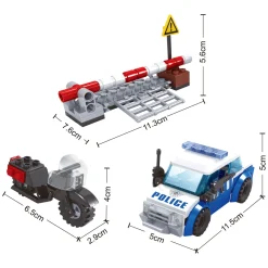 Bouwset Politie Roadblock - 127dlg.