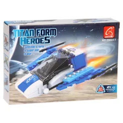 Bouwset Titan Heroes - Space Blauw - 84dlg.
