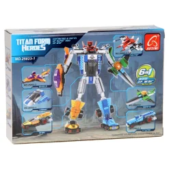 Bouwset Titan Heroes - Space Blauw - 84dlg.