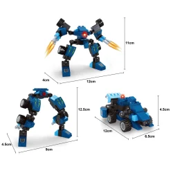 Bouwset Titan Transformeer Blauw - 71dlg.