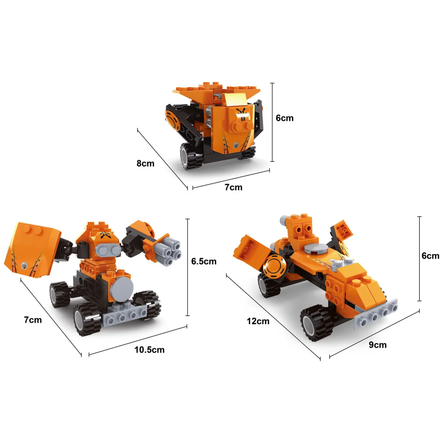 Bouwset Titan Voertuigen 3in1 - 56dlg.