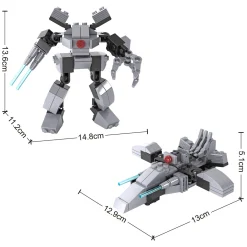 Bouwset Transformeer Robot / Spaceship - 81dlg