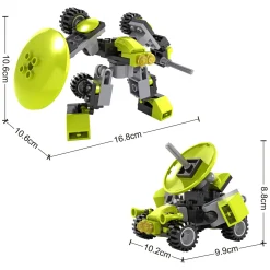 Bouwset Transformeer Robot / Ruimtewagen - 90dlg