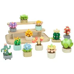 Bouwsteentjes Set Bloemen Etalage