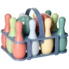 Bowlingset Pastel in Houder, 12dlg.