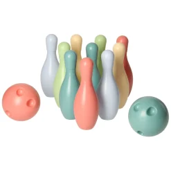 Bowlingset Pastel in Houder, 12dlg.