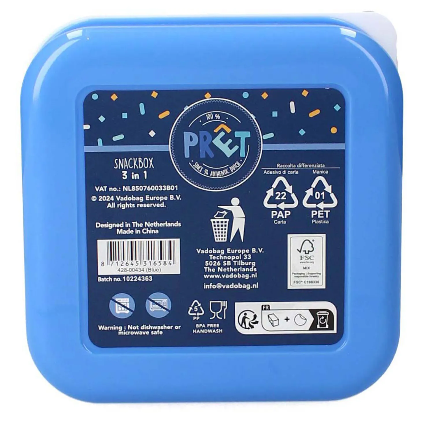 Broodtrommel Pret Fresh Bites Dinosaurus - 3dlg.