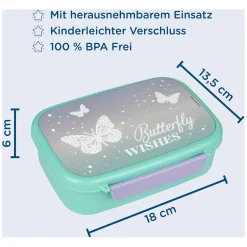 Broodtrommel Vlinders