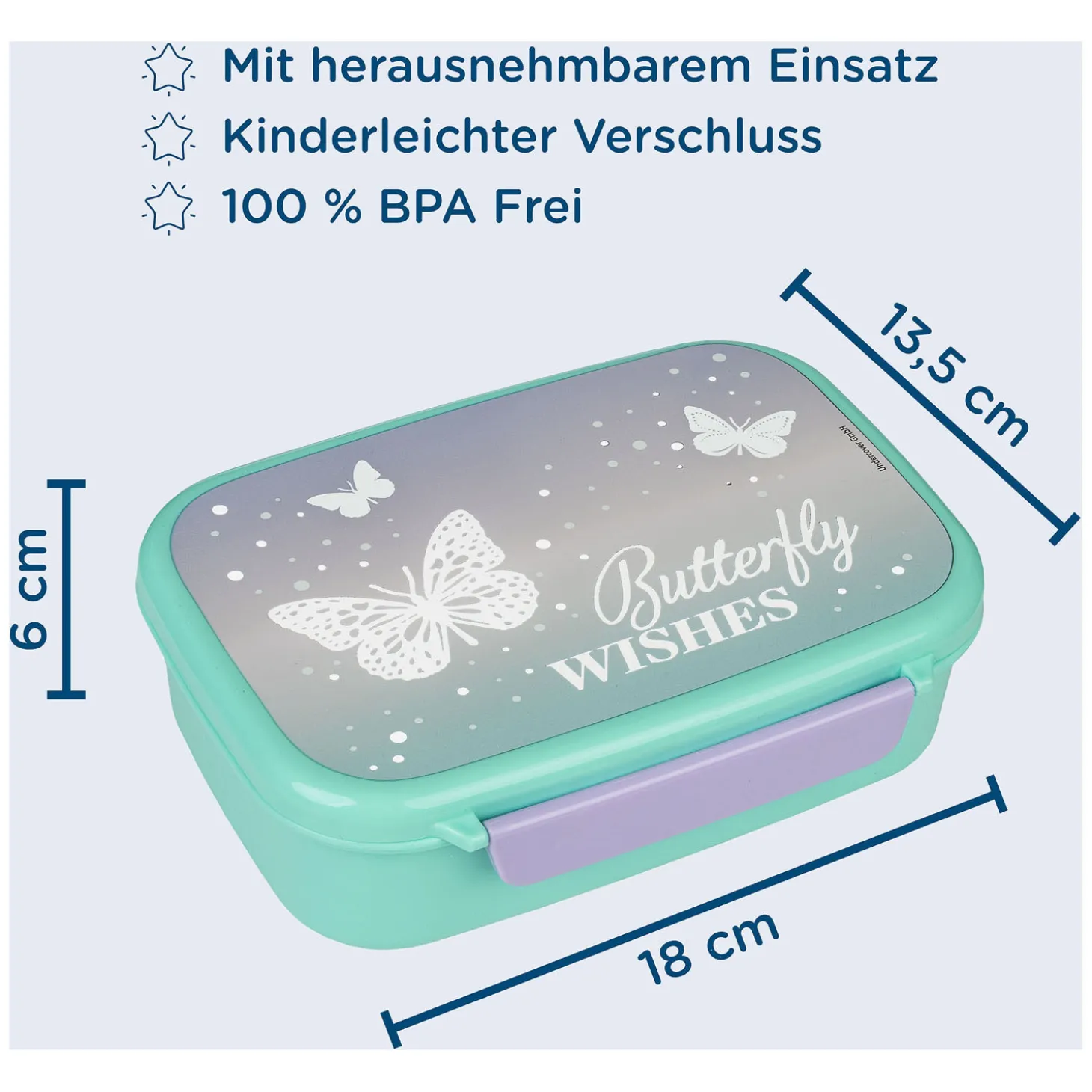 Broodtrommel Vlinders