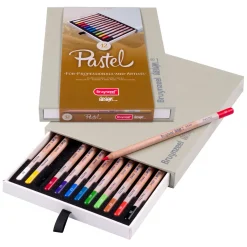 Bruynzeel Design Pastelpotlood Box, 12 Kleuren