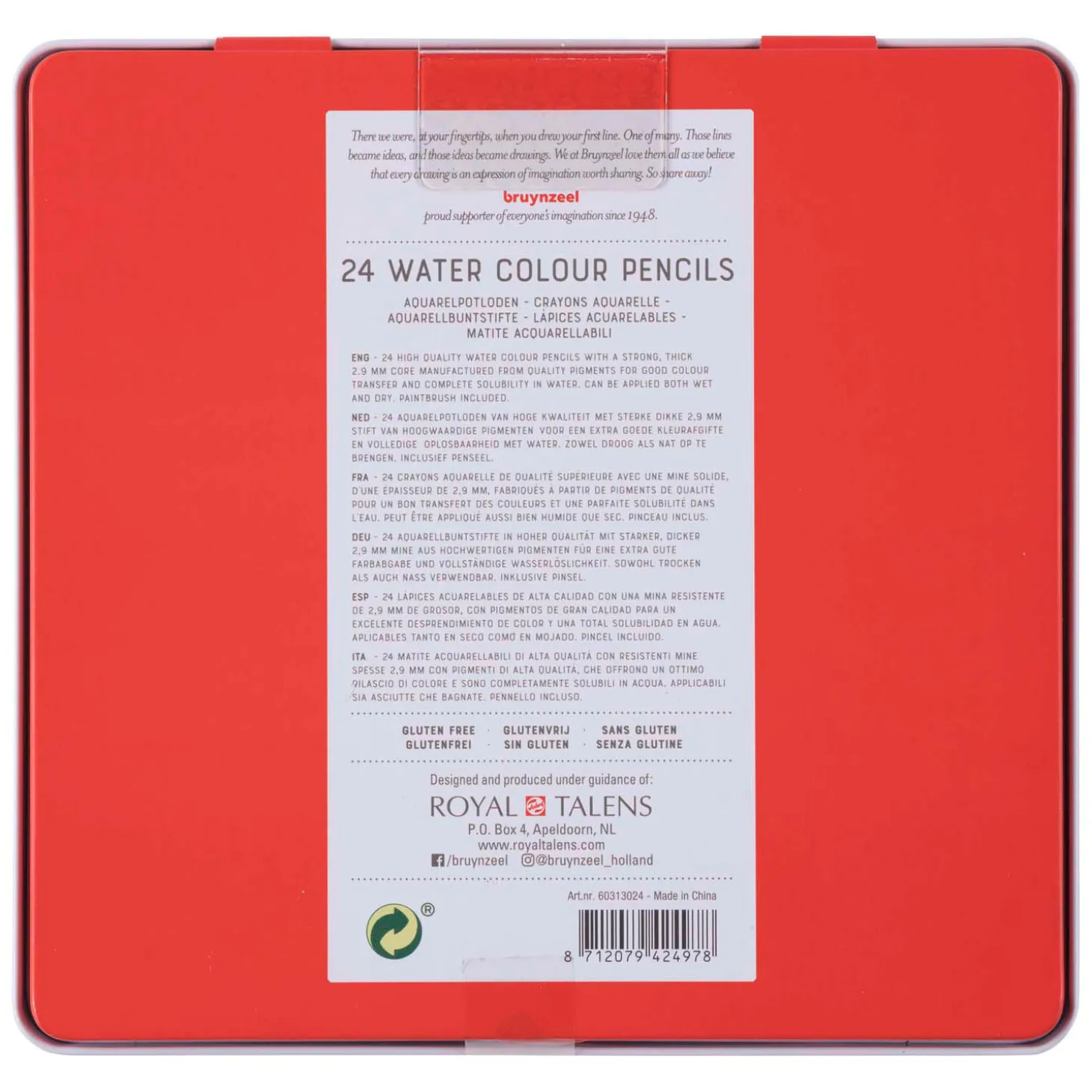 Bruynzeel Expression Aquarelpotloden Blik 24