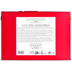 Bruynzeel Triple Kleurpotlodenset, 12x12 Kleuren