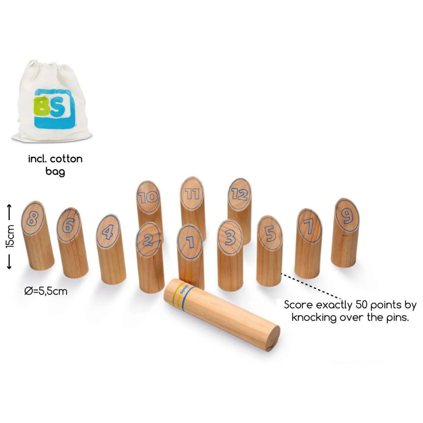 BS Toys Fins Houten Werpspel