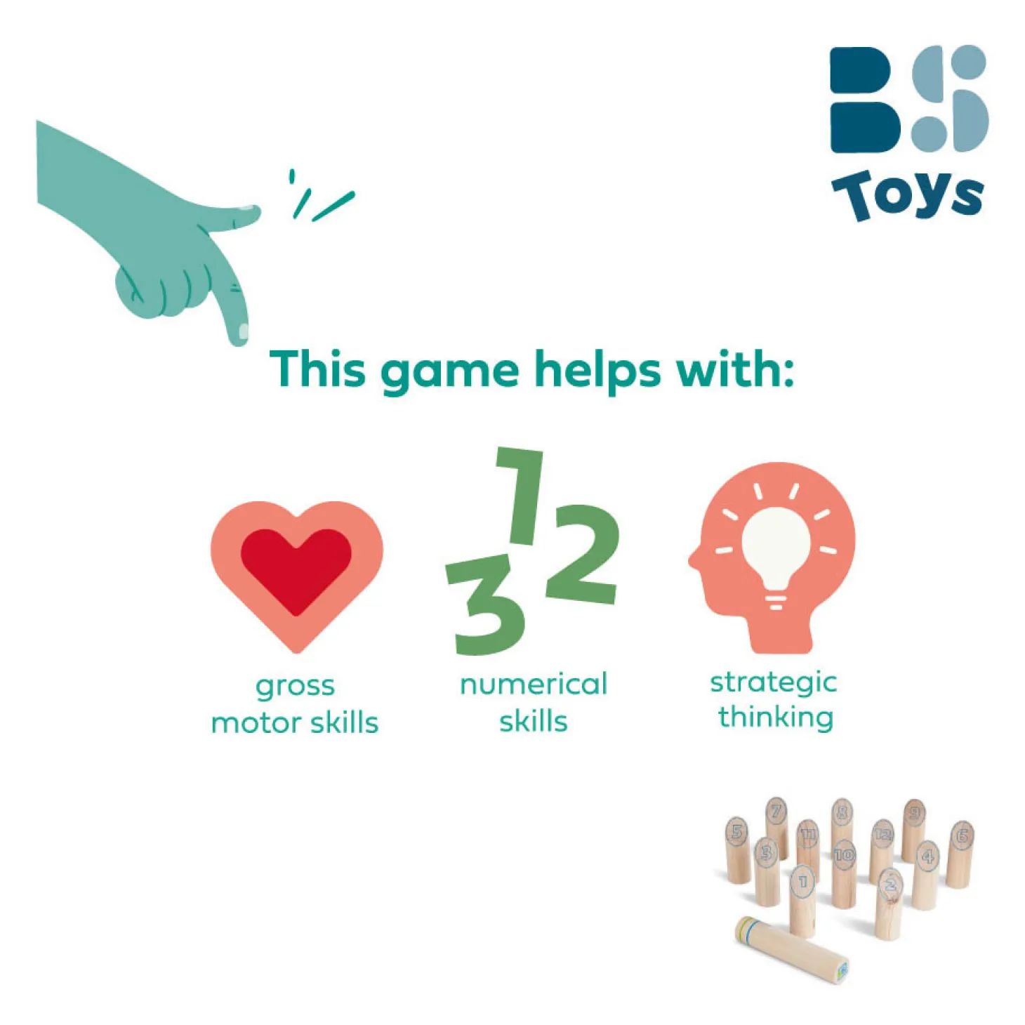 BS Toys Fins Houten Werpspel