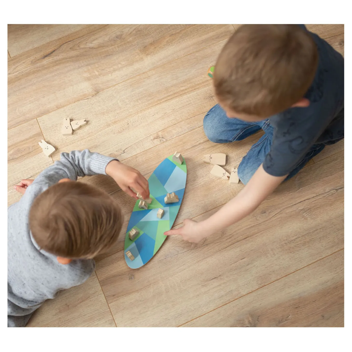 BS Toys Houten Balansspel Konijnen