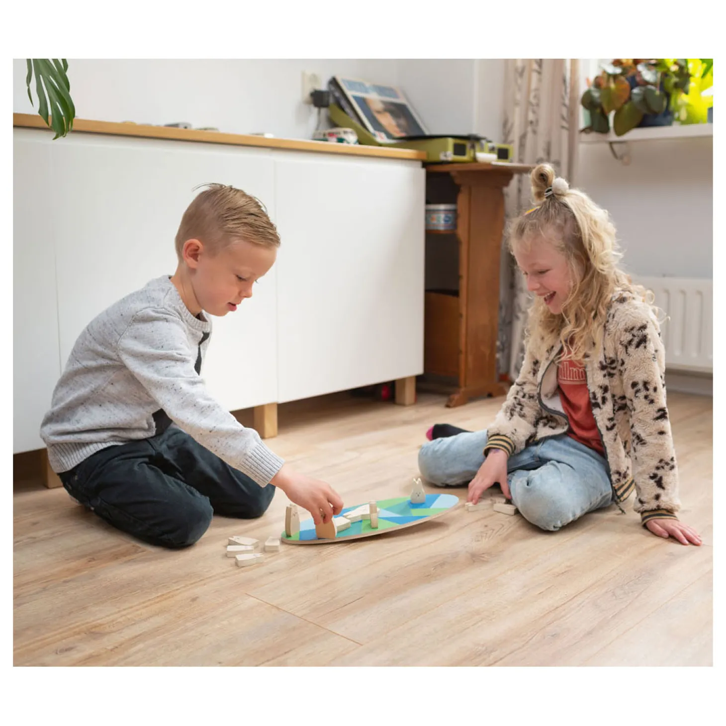 BS Toys Houten Balansspel Konijnen