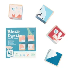 BS Toys Houten Blokkenpuzzel, 4st.