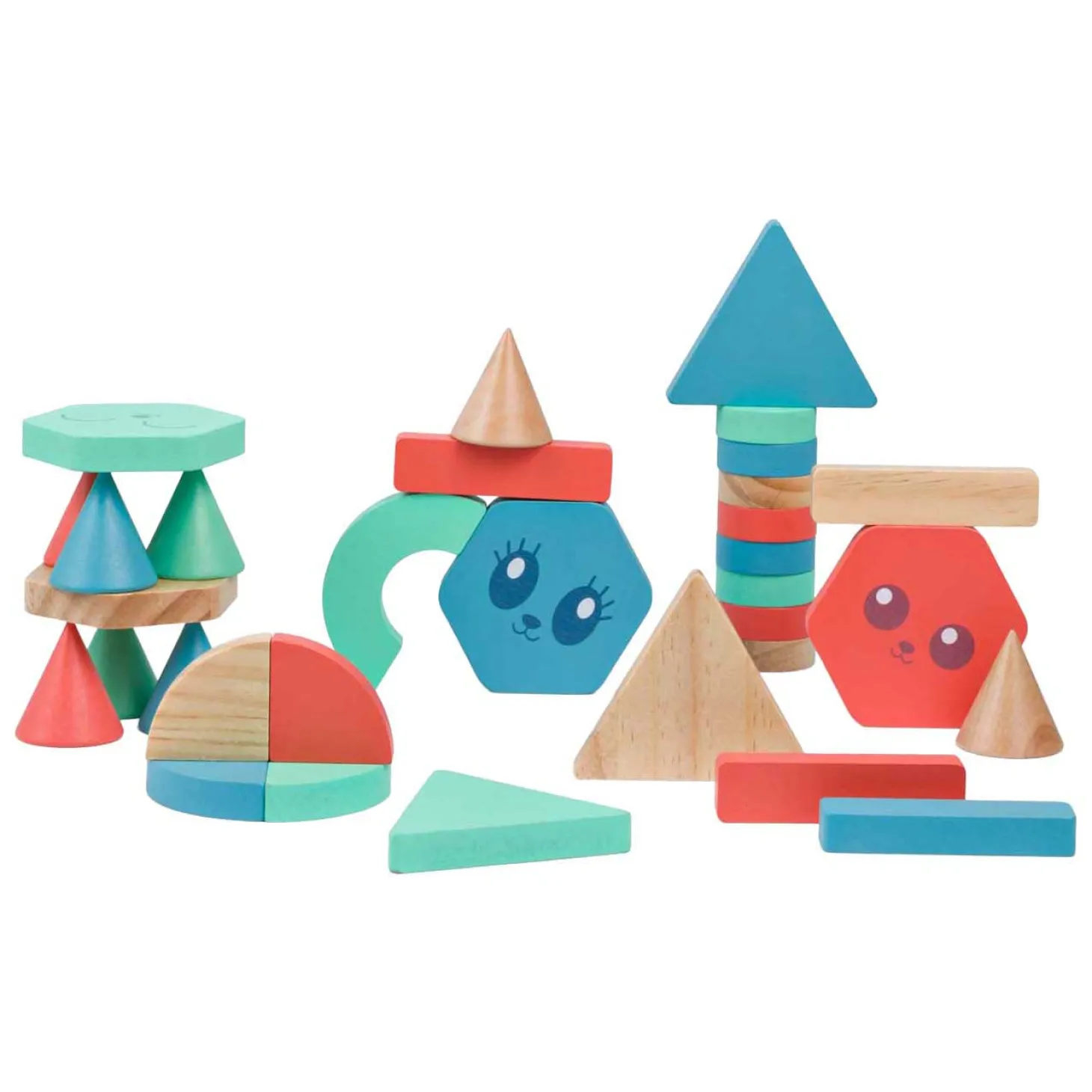 BS Toys Houten Bouwstenen - 38dlg.