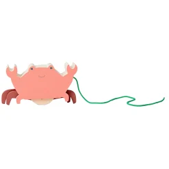 BS Toys Houten Krab met Trekkoord