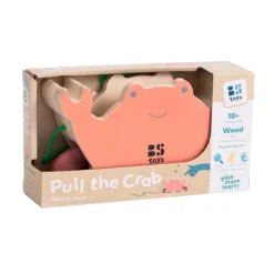 BS Toys Houten Krab met Trekkoord