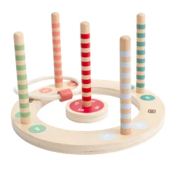 BS Toys Houten Ringwerpspel met Strepen, 7dlg.