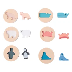 BS Toys Houten Vormenpuzzel, 6st.