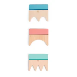 BS Toys Houten Zandpatroon Kammen, 3dlg.