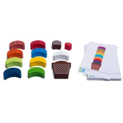 BS Toys IJs Creaties Hout - Balans en Stapelspel