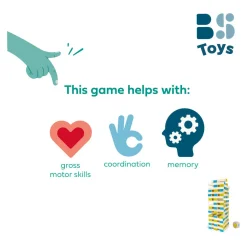 BS Toys Mega Houten Wiebeltoren Spel, 61dlg.