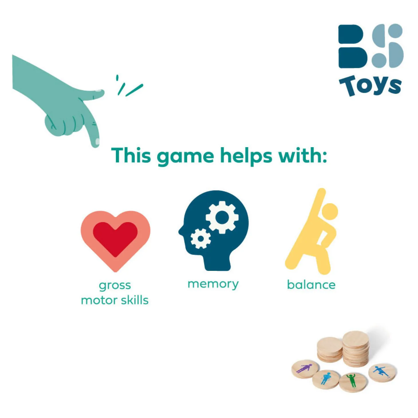 BS Toys Moves Beweegspel, 18dlg.