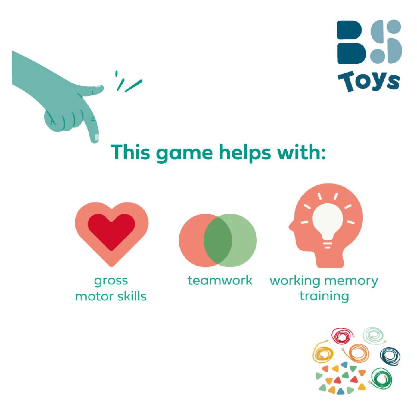 BS Toys Ren Naar de Kleur Buitenspel