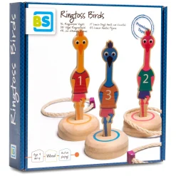 BS Toys Ringwerpen Vogels Hout  - Werpspel