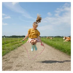 BS Toys Springtouw Roze met Houten Handvatten