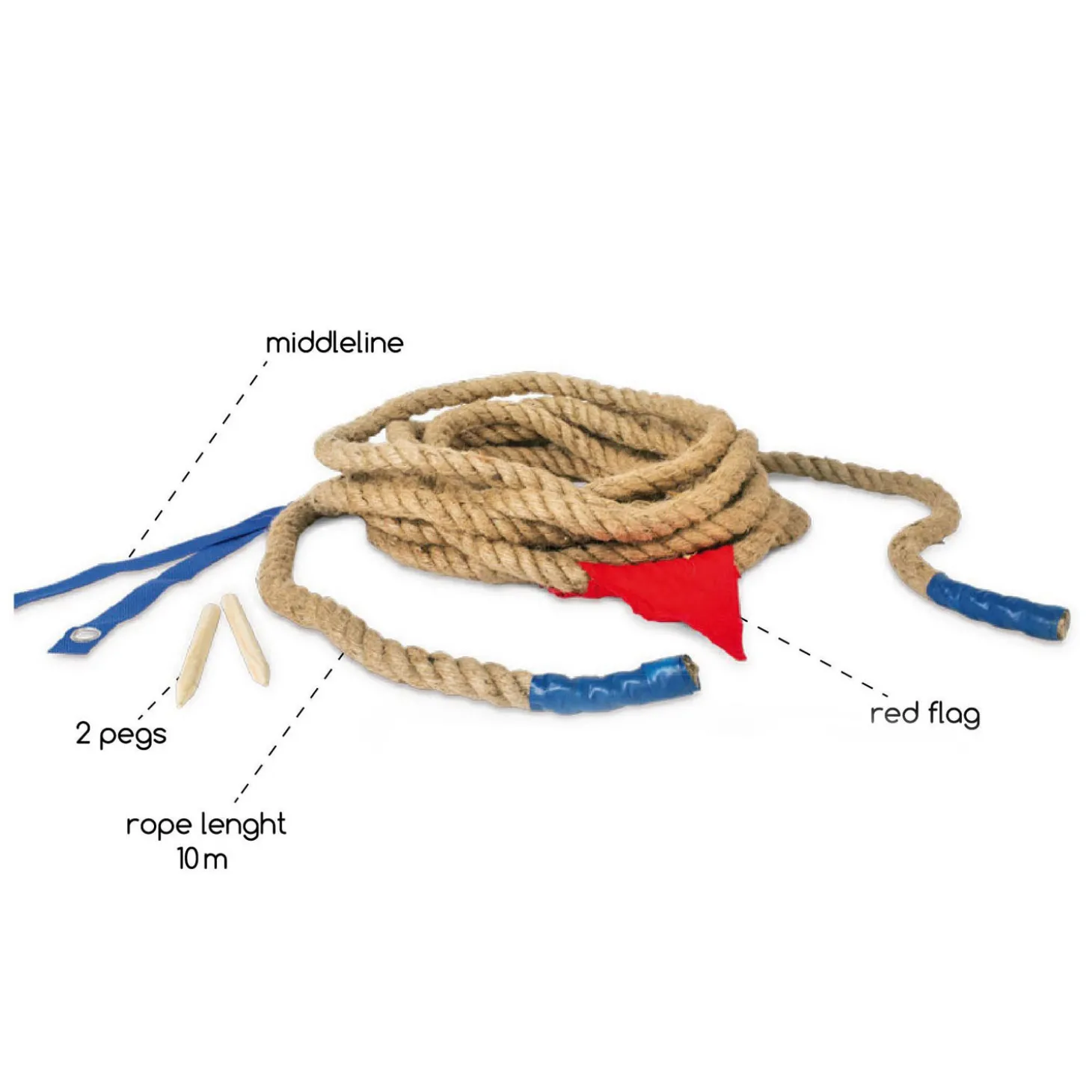 BS Toys Touwtrekken 10 Meter - Buitenspel