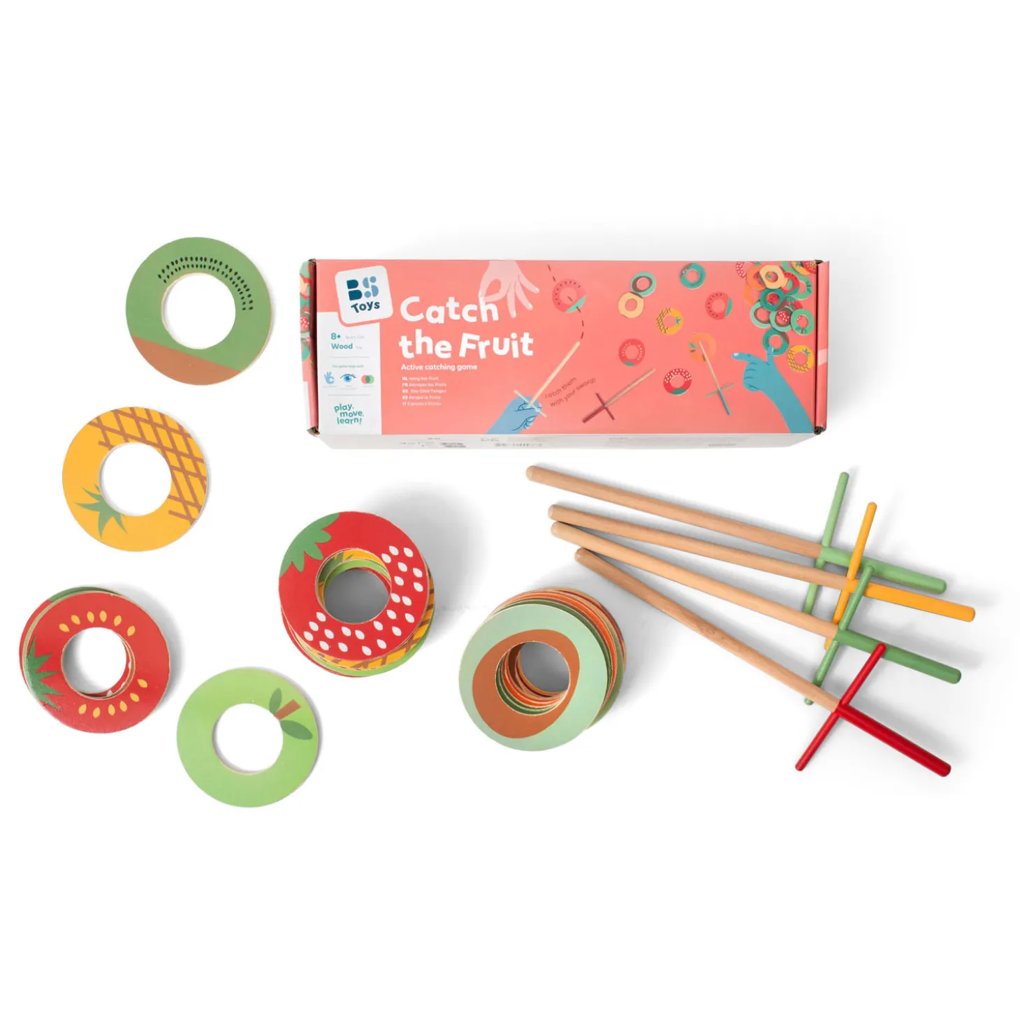 BS Toys Vang het Fruit Vang- en Werpspel, 31dlg.