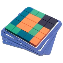 BS Toys Vierkant Puzzel Hout - Vormenspel