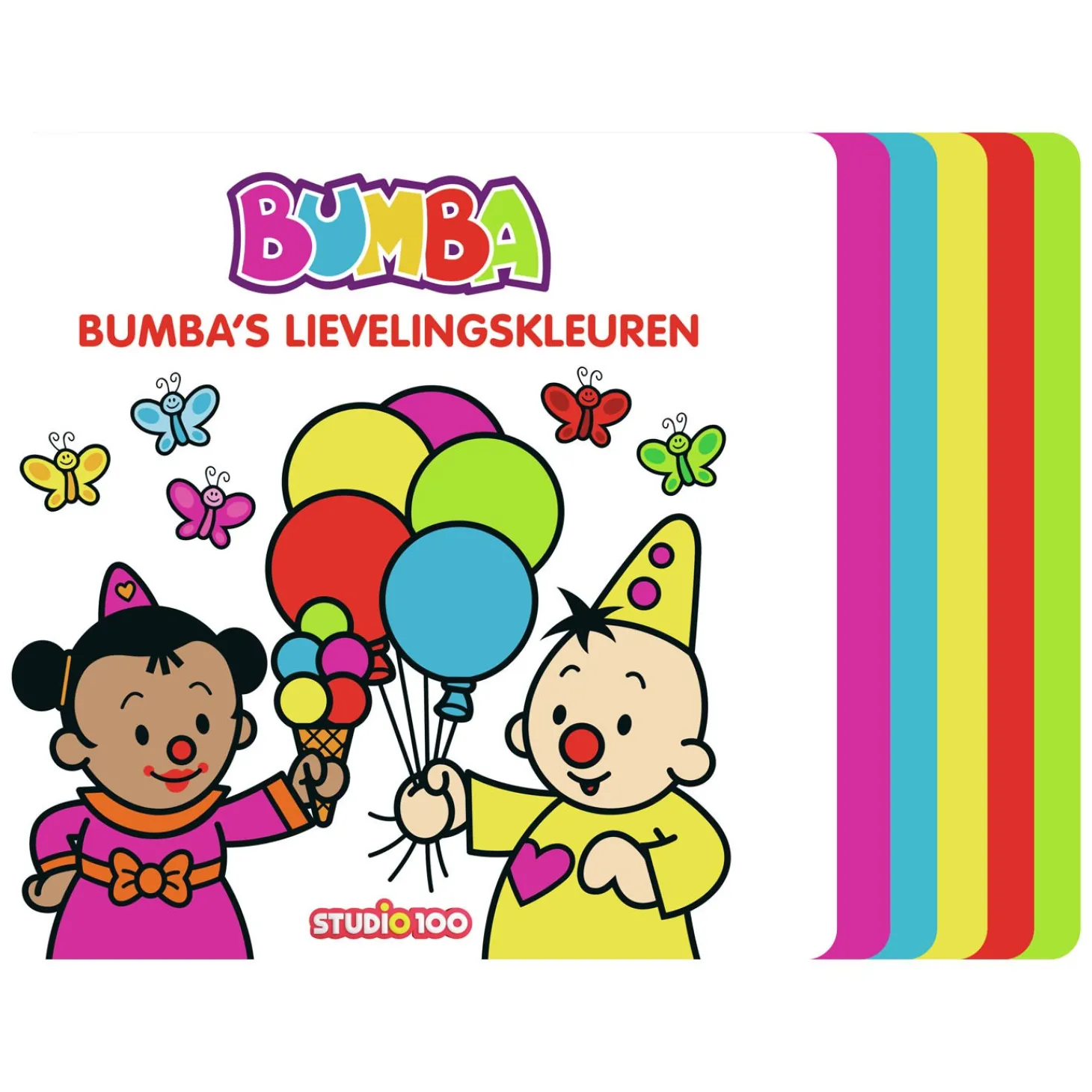Bumba Kartonboek met trapjes - Bumba's lievelingskleuren