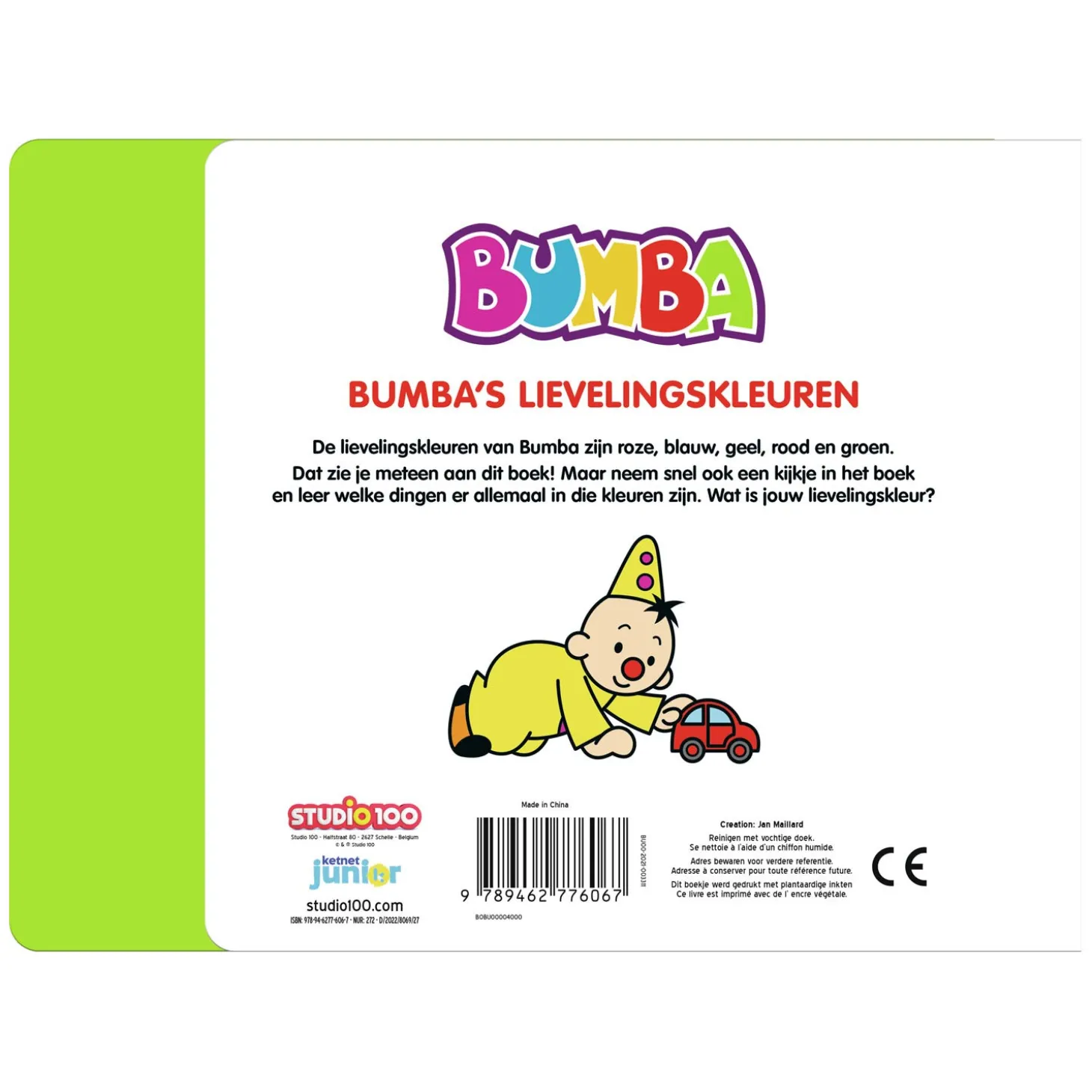Bumba Kartonboek met trapjes - Bumba's lievelingskleuren