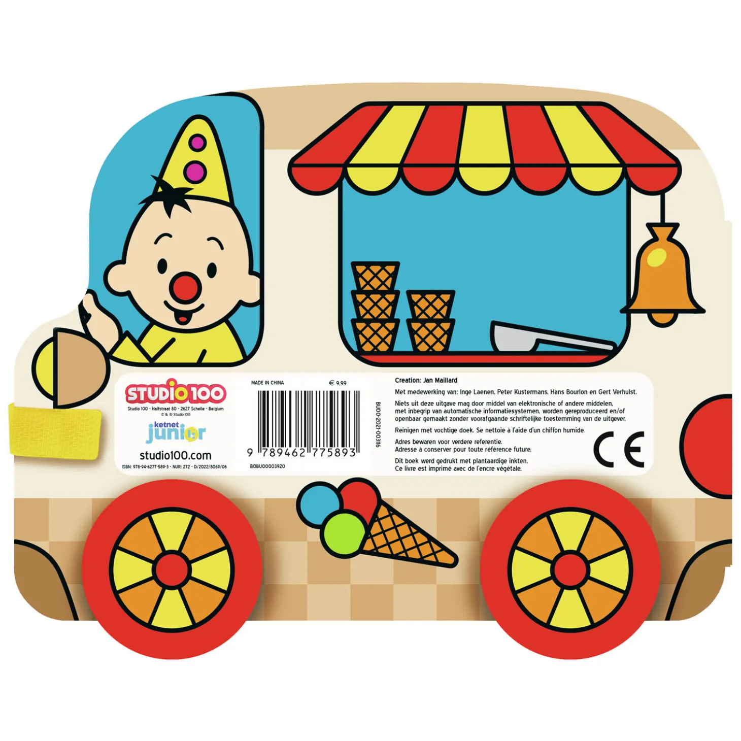 Bumba Kartonboek met Wielen De IJsjeskar