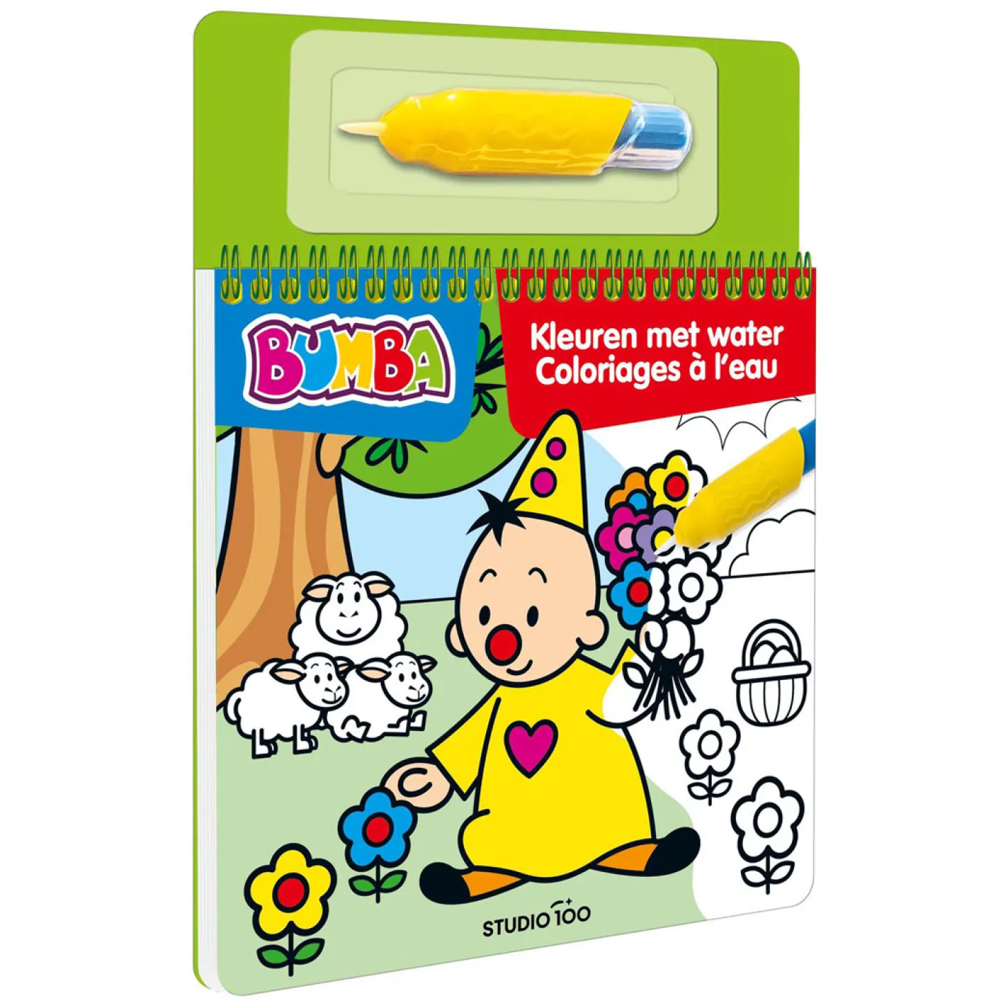 Bumba Kleurboek - Kleuren met water - Groen