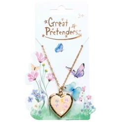 Butterfly Heart Locket Ketting