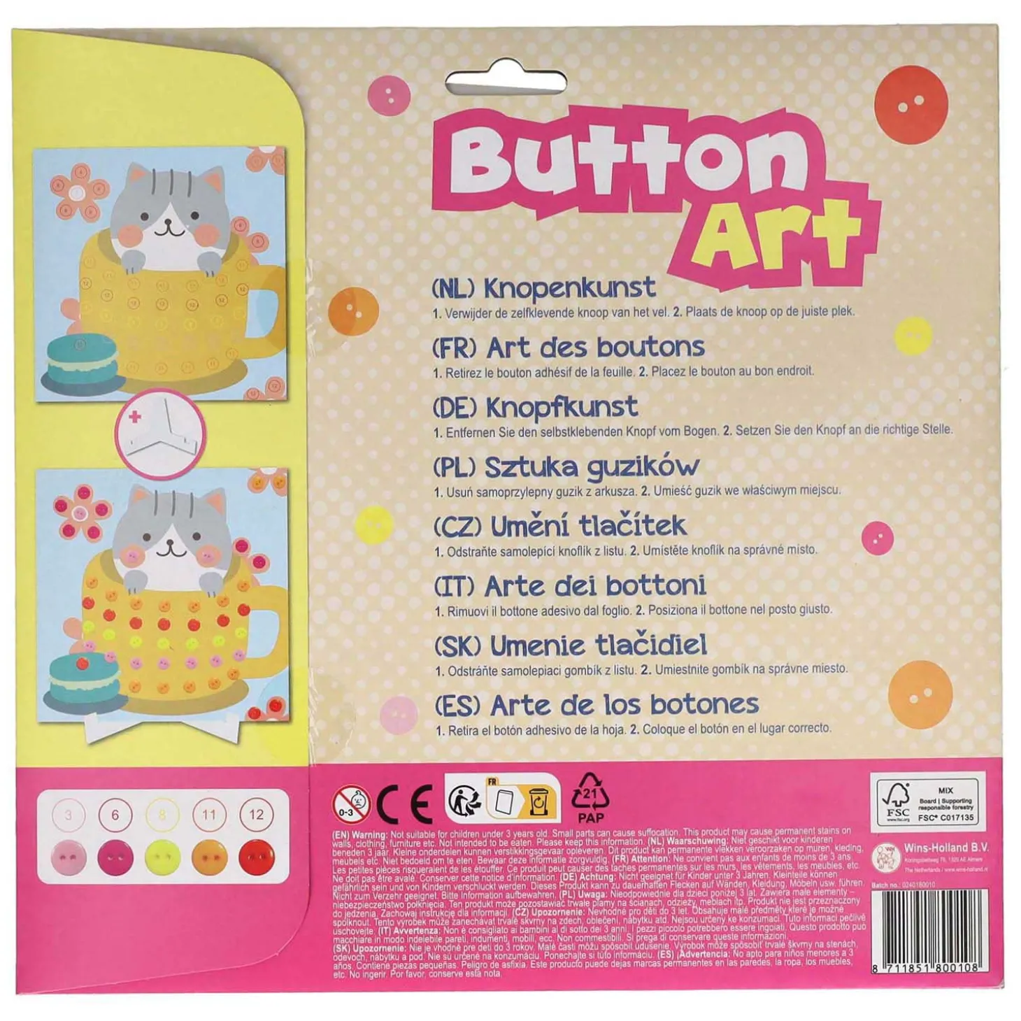 Button Art Schilderij Versieren