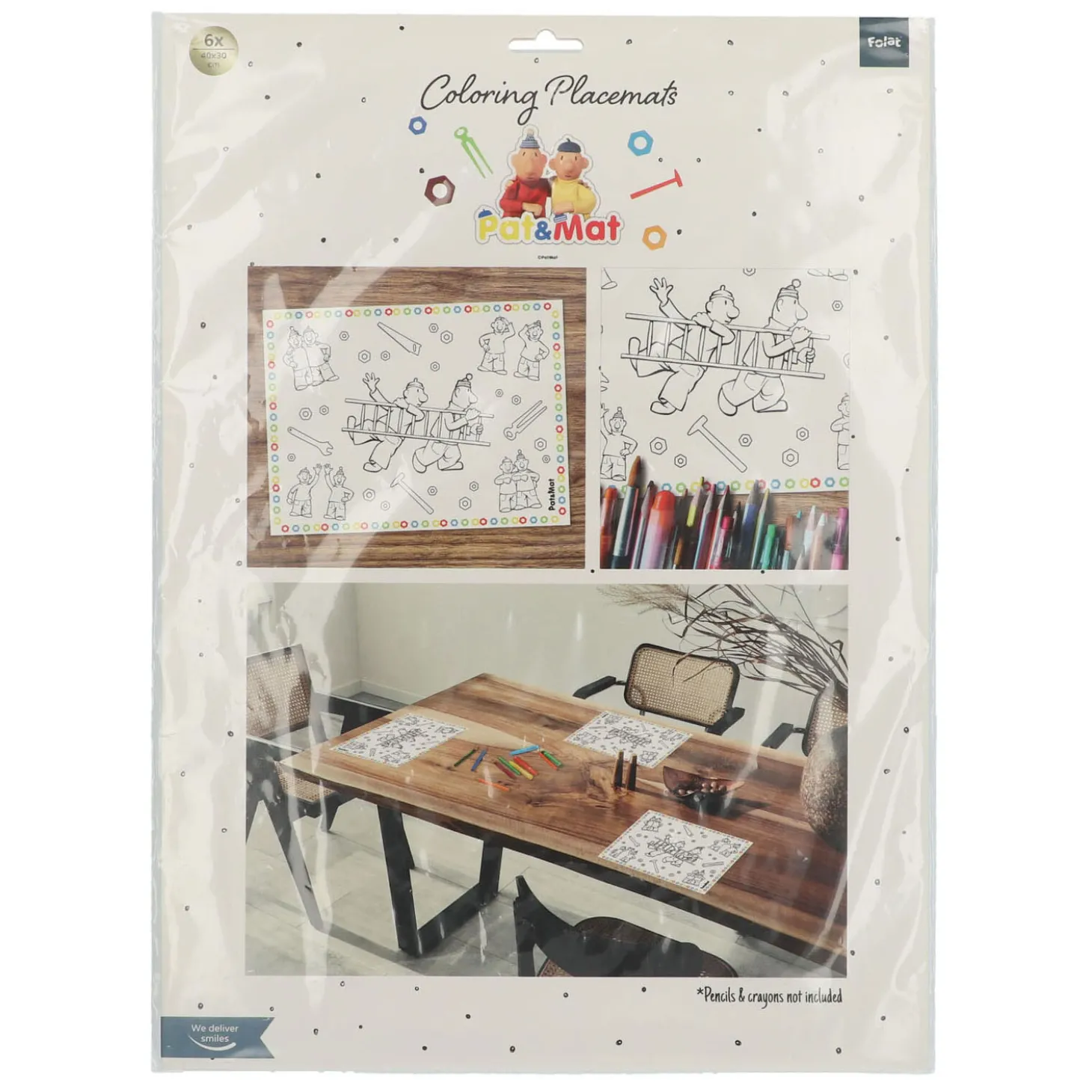 Buurman & Buurman Placemats Kleurplaten, 6st.