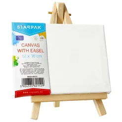 Canvas met Ezel, 12x16cm