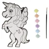 Canvas Schilderen - Eenhoorn - incl Penseel en 6 kleuren verf