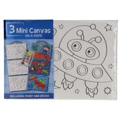 Canvas Schilderset Ruimte, set van 3 stuks