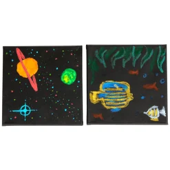 Canvas Zwart 20x20cm, 3st.